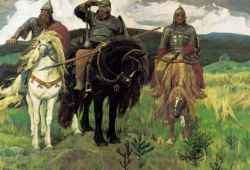Картина Васнецова: «Три богатыря»